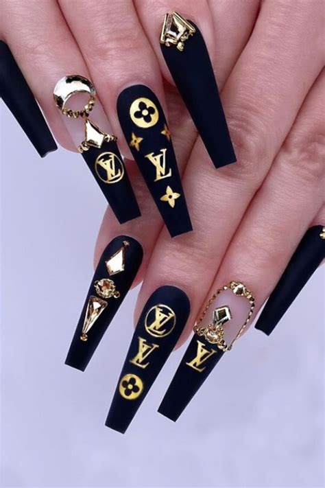 nail tips louis vuitton|how to do louis vuitton nails.